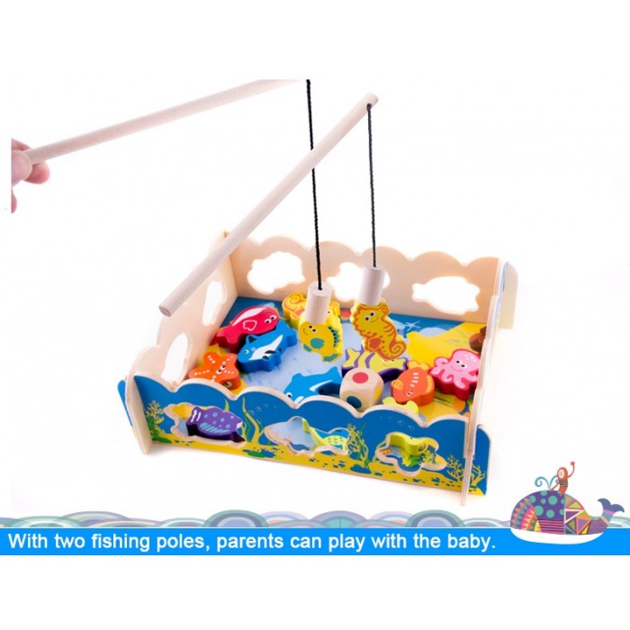 Joc de pescuit  magentic cu recunoasterea si sortarea formelor